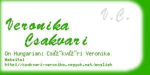 veronika csakvari business card